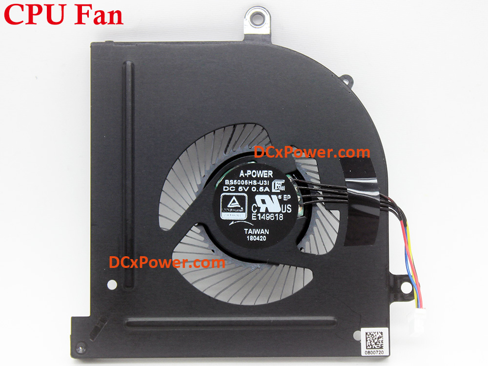 (image for) Laptop Internal Fan for MSI GS63 GS73 8RD 8RE 8RF WS63 8SJ 8SK 8SL MS-16K5/16K6/16K7 MS-17B5/17B6/17B7 Series CPU GPU Cooling Inside Left Right Cooler Assembly A-POWER BS5005HS U3I U3J
